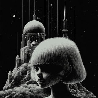 Hatcharabesque style, Midjourney V6.1: retro fairy-tale illustration