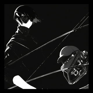 Hatcharabesque style, Midjourney V6.1: black-and-white manga comic strip