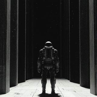 Hatcharabesque style, Midjourney V6.1: cinematic shot from sci-fi movie