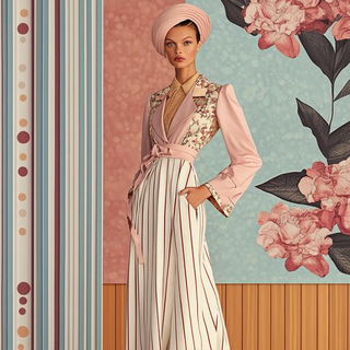 Brushed Petal Enamel style, Midjourney V6.1: haute-couture fashion outfit