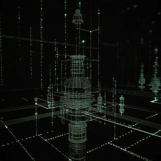 Pipewake style, Midjourney V6.1: abstract 3D render