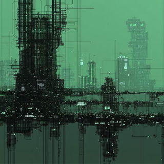 Pipewake style, Midjourney V6.1: megacity with futuristic bioarchitecture