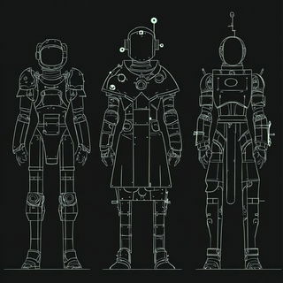 Pipewake style, Midjourney V6.1: concept art character design of retropunk steam knight
