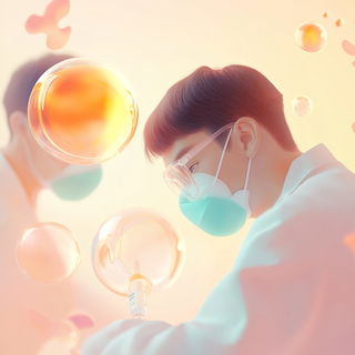 Prismarble style, Midjourney V6.1: editorial illustration for popular scientific magazine cover
