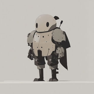 Fissurepunk style, Midjourney V6.1: concept art character design of retropunk steam knight