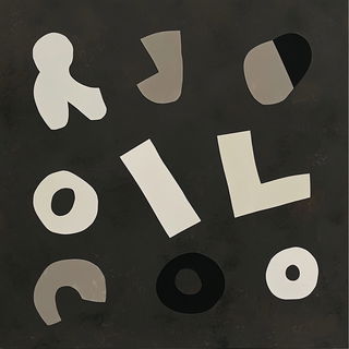 Fissurepunk style, Midjourney V6.1: typographic composition with large letters