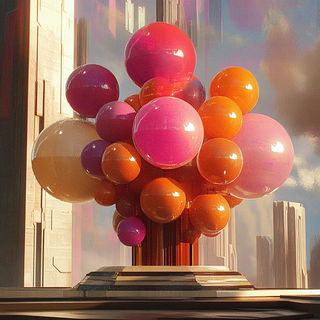 Sunscar Chromapulp style, Midjourney V6.1: abstract 3D render
