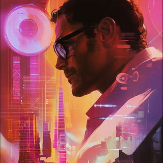 Sunscar Chromapulp style, Midjourney V6.1: editorial illustration for popular scientific magazine cover