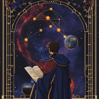 Atlasflare style, Midjourney V6.1: editorial illustration for popular scientific magazine cover
