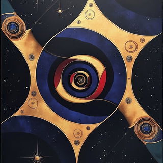 Atlasflare style, Midjourney V6.1: creative pattern composition