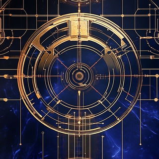 Atlasflare style, Midjourney V6.1: technical infrastructure blueprint schematics