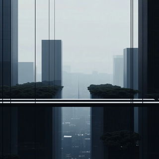 Whitesmith Aerographs style, Midjourney V6.1: megacity with futuristic bioarchitecture