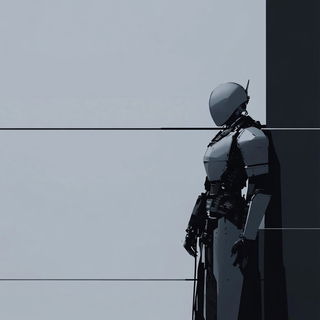Whitesmith Aerographs style, Midjourney V6.1: concept art character design of retropunk steam knight