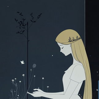 Whitesmith Aerographs style, Midjourney V6.1: retro fairy-tale illustration