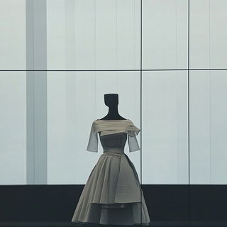 Whitesmith Aerographs style, Midjourney V6.1: haute-couture fashion outfit
