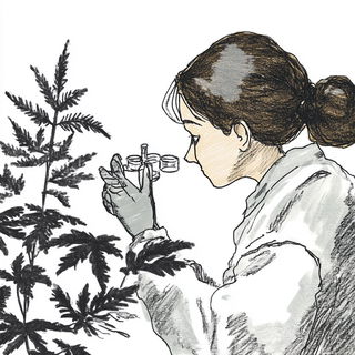 Violetastro style, Midjourney V6.1: editorial illustration for popular scientific magazine cover