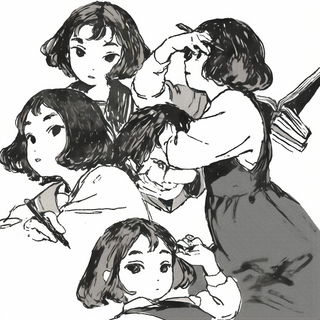 Violetastro style, Midjourney V6.1: black-and-white manga comic strip