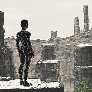Violetastro style, Midjourney V6.1: cinematic shot from sci-fi movie