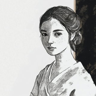 Violetastro style, Midjourney V6.1: photographic portrait of female protagonist