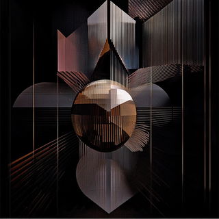 Blackthread Dramaturgy style, Midjourney V6.1: abstract 3D render