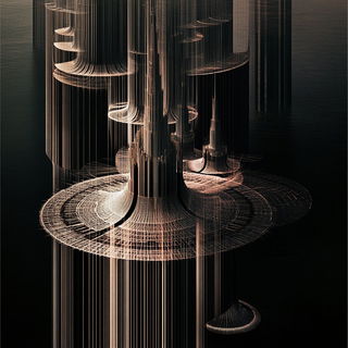 Blackthread Dramaturgy style, Midjourney V6.1: megacity with futuristic bioarchitecture