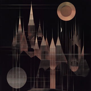 Blackthread Dramaturgy style, Midjourney V6.1: retro fairy-tale illustration