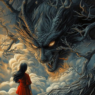 Prismosaic style, Midjourney V6.1: retro fairy-tale illustration