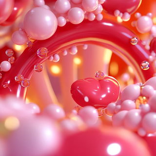 Watermark Balloonery style, Midjourney V6.1: abstract 3D render