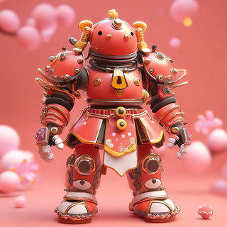 Watermark Balloonery style, Midjourney V6.1: concept art character design of retropunk steam knight