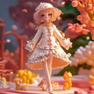 Watermark Balloonery style, Midjourney V6.1: haute-couture fashion outfit