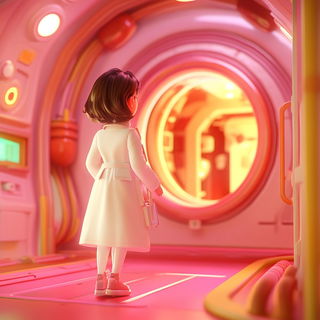 Watermark Balloonery style, Midjourney V6.1: cinematic shot from sci-fi movie