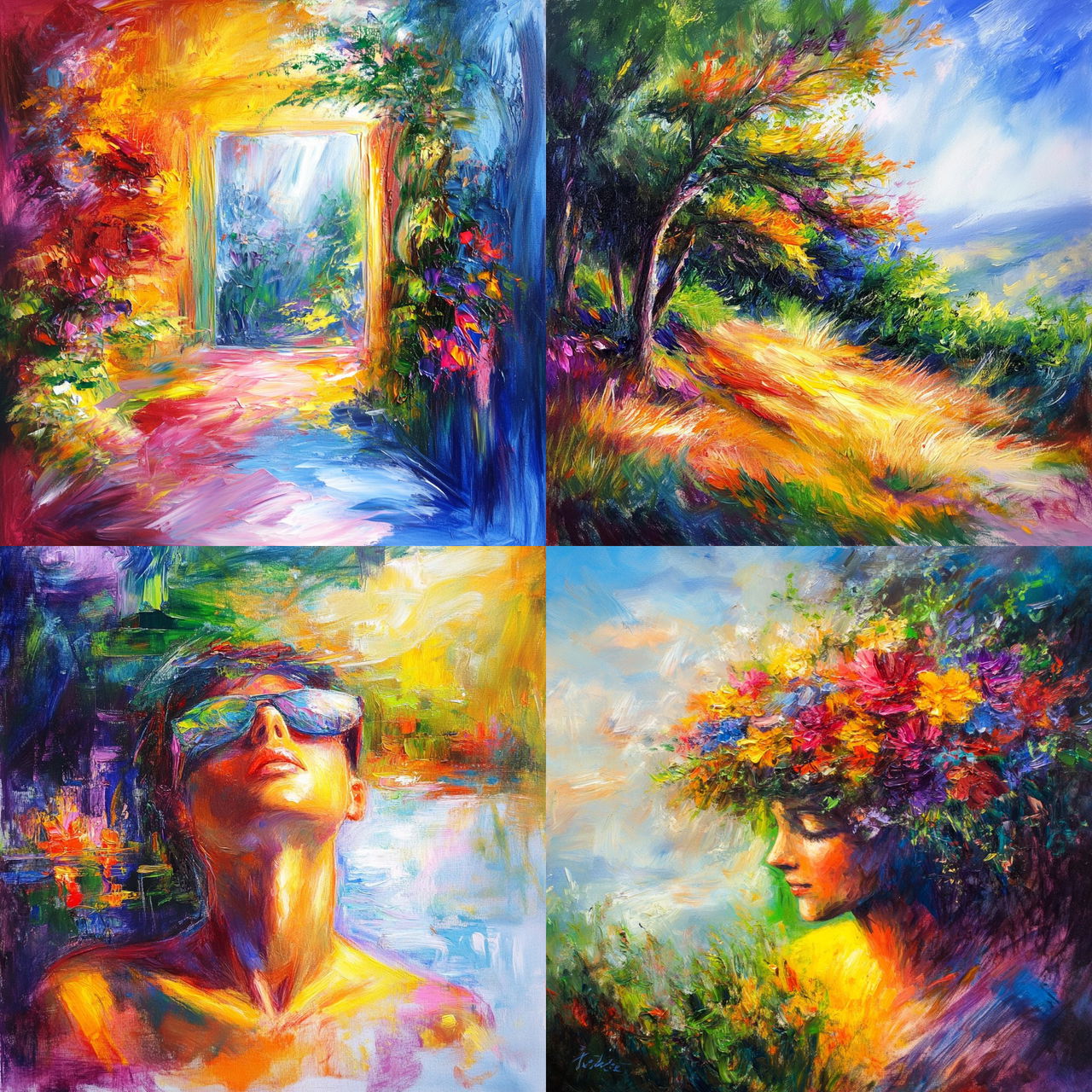 Paintspill Exposition style, Midjourney V6.1, render 1 of 4