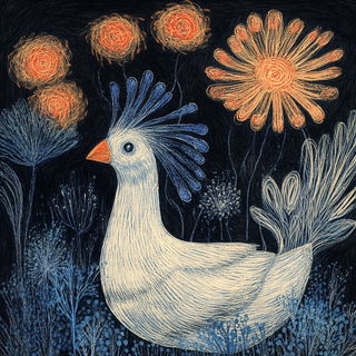 Vitrabel style, Midjourney V6.1: traditional folk art
