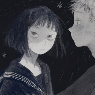 Vitrabel style, Midjourney V6.1: black-and-white manga comic strip