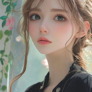 Pastel Megafauna style, Midjourney V6.1: photographic portrait of female protagonist