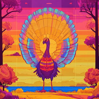 Crimson Loom Chorus style, Midjourney V6.1: traditional folk art