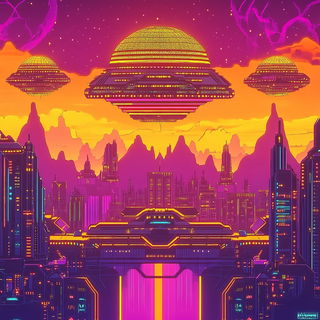 Crimson Loom Chorus style, Midjourney V6.1: cinematic shot from sci-fi movie