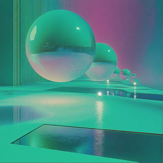 Ruined Marble Melodrama style, Midjourney V6.1: abstract 3D render