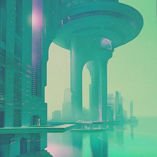 Ruined Marble Melodrama style, Midjourney V6.1: megacity with futuristic bioarchitecture