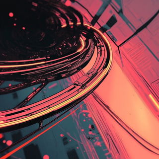 Tropochrome style, Midjourney V6.1: abstract 3D render