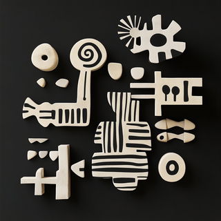 Brushflora style, Midjourney V6.1: abstract 3D render