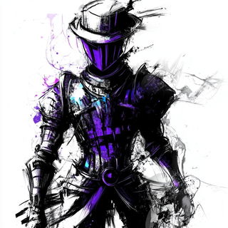Owlglow style, Midjourney V6.1: concept art character design of retropunk steam knight