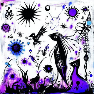 Owlglow style, Midjourney V6.1: traditional folk art