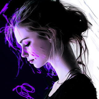 Owlglow style, Midjourney V6.1: photographic portrait of female protagonist