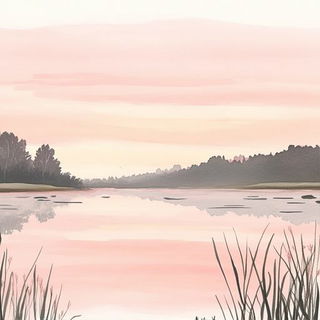 Inkclad Celestials style, Midjourney V6.1: realistic landscape photograph of quiet dawn