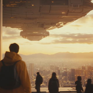 Cliffside Chromodrome style, Midjourney V6.1: cinematic shot from sci-fi movie