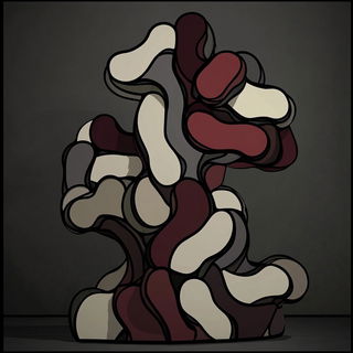 Woodcut Haberdashery style, Midjourney V6.1: abstract 3D render