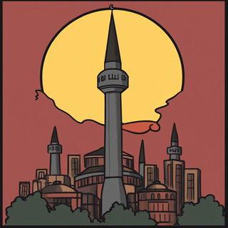 Woodcut Haberdashery style, Midjourney V6.1: bold minimalist logo design for Istanbul city municipal services