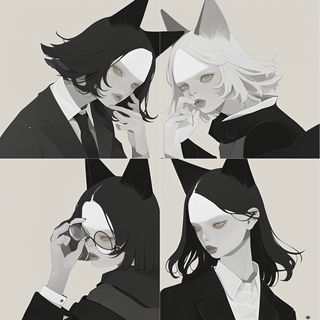 Moonbeam Mortise style, Midjourney V6.1: black-and-white manga comic strip