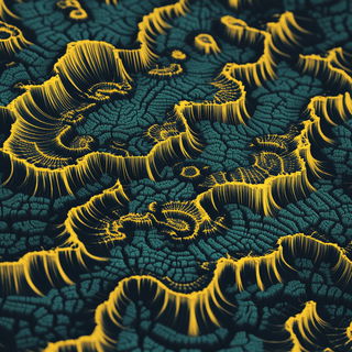 Qamar Ink Exchange style, Midjourney V6.1: abstract 3D render